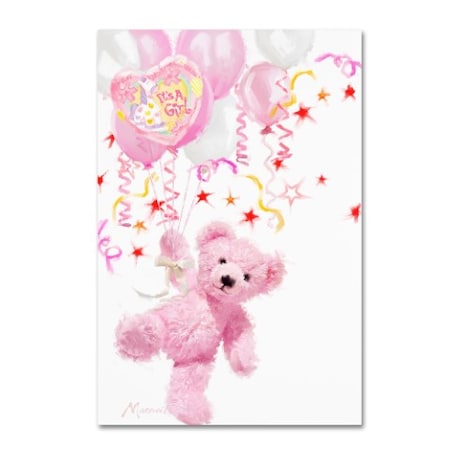 The Macneil Studio 'Pink Teddy' Canvas Art,16x24